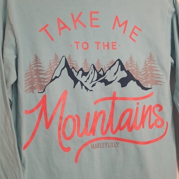 Comfort Colors Monogram Mountain Long Sleeve Tee - Picture 4 of 5